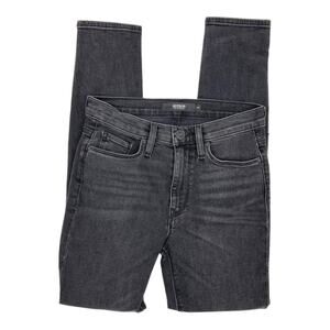 Hudson Barbara Super Skinny Washed Black Denim Ankle Jeans Size 23 NWOT